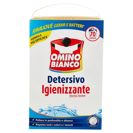 Omino Bianco Detersivo in Polvere Igienizzante 70 Lavaggi 3850 g